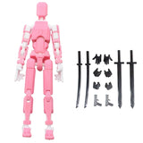 Multi Jointed Movable 3D Printed Mannequin Toucky PVC Model Lucky 13 Full Body Activity Robot Action Figures, Durable