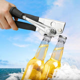 Commercial Hand Crank Can Opener Manual Heavy Duty with Comfortable Extra-Long Handles Oversized Knob