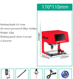 Signage Nameplate Marking Electric Pneumatic Lettering Metal Parts Engraving hine