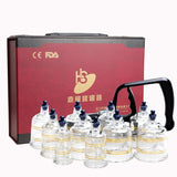 10/19 Cans Vacuum Hansol Acupunture Cupping Therapy Set Suction Cups Body Massager Pain Relief Guasha Ventosa Mase Facial Jars