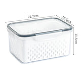 Refrigerator CA, fresh fruit and vegetable organizer, drainage basket, lighting container, storage room, kitchen organizer