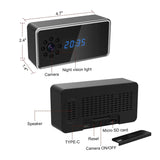 Mini WiFi Camera Clock Cam HD 1080P Surveillance Cams Night Vision Alarm Monitor Wireless Video Recorder Camcorder Home Security