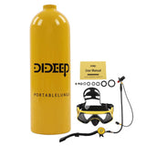 DIDEEP 2L X5000Plus Scuba Tank Diving Gear Scuba Oxygen Cylinder Diving Tank Kit for Underwater Breathing Portable Scuba Tank