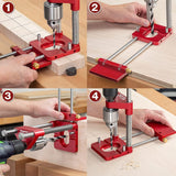 Carpentry Drill Locator Holder Boring hinery Wood Accurate Bench Drilg Woodworking Tools
