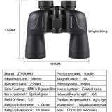 10X50 Binoculars Telescope Long Range Professional Telescope for Outdoor Camping Hunting Low Light Night Vision Binocular