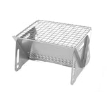 Detachable Stainless Steel Outdoor Folding Grill, Wood Burning Portable Assembly Charcoal Stove, Camping