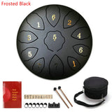 Tune Percussion Musical Instrument 8 Inch Steel Tongue Drum For Beginner Tune Hand Drum Pad Sticks Carrying Bag Percussion