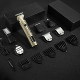 Resuxi 885 New Professional Barber Cordless Full 7 IN 1 Set Electric Shaver Clipper All Metal Hair Trimmer set Home