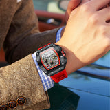 Luxury Watch Men ONOLA Fashion Unique Design Multi-functional Automatic Mechanical Watches Men's Tape Waterproof Wristwatch