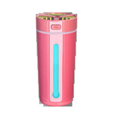 1pc Portable USB Silent Humidifier with Aromatherapy and Colorful Night Light for Home, Car, and Bedroom