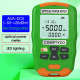 MAYTO 2 in 1 FTTH Optic Power Meter AUA-DC7/DC5 LED Light SC/FC/ST Universal Connector -70~+10dBm Fiber Optical Tester