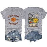Loose Front And Rear Printed Short Sleeve