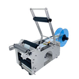 Semi Automatic Round hine 120W 220V/110V Adjustable Labeg Label Applicator Stainless Steel Bottle Labeler