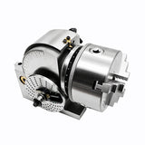 Universal Dividing Head BS-0 4 Inches 5 Inch Axis 3 Jaw 100mm 125mm Chuck Tailstock for CNC Router Rotary Table