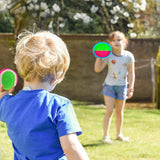 Toys Toss And Catch Set Games With Paddle 4 Ball For Kids Adults Outdoor Game