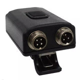 Throat Microphone Covert Acoustic Tube Earpiece Finger PTT for BAOFENG UV5R Plus BF-F8+ Kenwood Walkie Talkie Headset