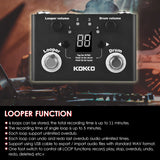 KOKKO Looper Tuner - Portable BT Page-Turner, Phrase Loop Recording, Drum Effect Pedal, Digital