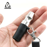 CRUSHER Protable Arab Hookah Mouthpiece Aluminum Alloy Suction Nozzle with Lanyard Water Pipe for Smoking Accessories