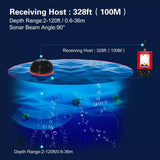 100M Portable Sonar wireless Fish Finders lure Echo Sounder Finder Alarm Transducer Lake Sea Fishing