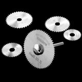 6PCS/Set HSS Mini Electric Grinder Accessories Plastic Woodworking Cutting Set Rotary Tool Circular Saw Blade