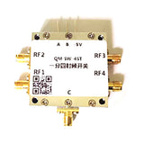 SP4T RF switch DC-8Ghz Electronic Swit Control Microwave Signal Channel Switching Single blade Four Throw F/ Radio Amplifier
