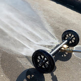 Under Carriage Surface Cleaner for High Pressure Washer Underbody Car Wash Water Broom with 2 Pcs Extension Wand