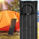18V 50W ETFE Flexible Bendable Solar Panel for Rooftop Power Generation, Backpac, Tents 1060x280mm