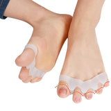 Hallux Valgus Big Foot Bone Silicone Overlapping Corrector Four-toed Toe Divider Adult Portable Home 1 Pair