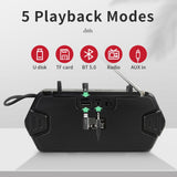 Wireless Speaker Bluetooth-compatible FM Radio Outdoor Loudspeaker Subwoofer Support TF Column Speakers Music Box