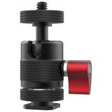 Mini Tripod Ball Head Swivel Ball Head 1/4Inch Removable Cold Shoe Mounts Adapter For DSLR Camera Monitor Camera Accessories