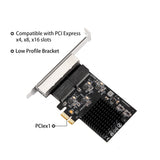 Wired Network Card PCI Express to 4 port 1000 Mbps Gigabit Ethernet PCIe 1G LAN NIC rtl8111 chip with low profile bracket