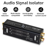 1 PCS PRO AV2 2CH Hifi Ground Loop Audio Filter RCA Noise Isolator Signal Reducer