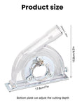 Extractor Cutting Guard Suitable For 4-5" Diameter Angle Grinder And 3"/4"/5" Saw Blades Transparent Grinding Dust Cover