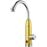Stainless Steel Electric Heater Temperature Display Kitchen Tankless Instant Hot Water Faucet 3300W