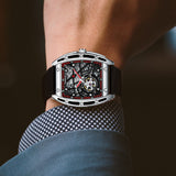 2022 GUANQIN Luxury Fashion Sapphire Mechanical Automatic Watch Men's Watch Stainless Steel Hollow Tourbillon Men's Accessories