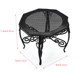 1:12 Miniature Garden Furniture Set Octagonal Table And Chairs Dollhouse Patio Outdoor Accessories