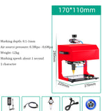 Signage Nameplate Marking Electric Pneumatic Lettering Metal Parts Engraving hine