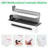 SL688 A4 Desktop Laminator with Hot & Cold Lamination, Paper Cutter, Trimmer, Rounder, Hole Puncher & Binding Hoop - Ideal for A4/A5/A6 in 2024