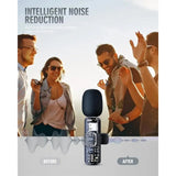3 in 1 portable wireless lavalier microphone for Mobile live streaming, outdoor shooting, short video recording