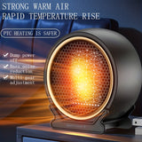 1pc Small Heater With Heating And Fan Modes Hot Wheel Heater Electric Heating Small Solar Table Small Fast Heating Heater For Home Office
