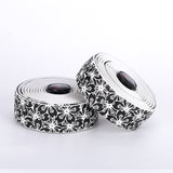 ESLNF Road Bike Handlebar Tapes Cherry Blossom Handles Wrap Shockproonti-slip Cycg Handle Belts with Bar Plugs