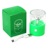 CRUSHER Mini Electric Tobacco Grinder Portable USB Charging High Speed Rotating Blade Dry Herb Grinders for Smoking Accessories