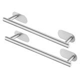 2X Stainless Steel Towel Rail Self Adhesive Towel Rack For Bathroom Kitchen Toilet Wall Mounted Punch-Free Installation