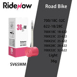 RideNow Road 700C Ultra-light 36g Portable TPU Durable Inner Tube Small Volume Travel Racing Bike Accessories
