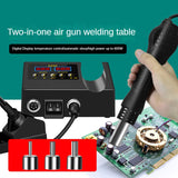 Rework Soldering Station 2 In1 Soldering Iron Lcd Digital Display Welding Station For SMD PCB IC Repair EU Plug