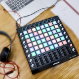 WORLDE PAD48 Portable MIDI Drum Pad Controller 48 RGB Backlit Pads Knobs 16 Buttons 8 Sliders with USB Cable