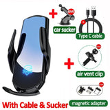 30W Wireless Charger Automatic Magnetic Air Vent Phone Holder Stand for iPhone 15 14 13 Xiaomi Samsung Fast Car Charging