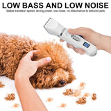Professional Dog Hair Clipper USB Rechargeable Pet Trimmer Cat Shaver Cutting hine Puppy Grooming Haircut Low Noice