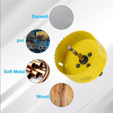 19 Pcs Bi-Metal Kit, Universal 3/4 Inch To 3 Inch,High Speed Steel Hole Saw Kit With Housing For Metal, Wood