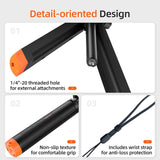 Sports Camera ating Selfie Stick Tripod Stand Max. 61cm/ 24inch Extendable Length 200g Payload for GoPro Hero 12/11/10/9 More